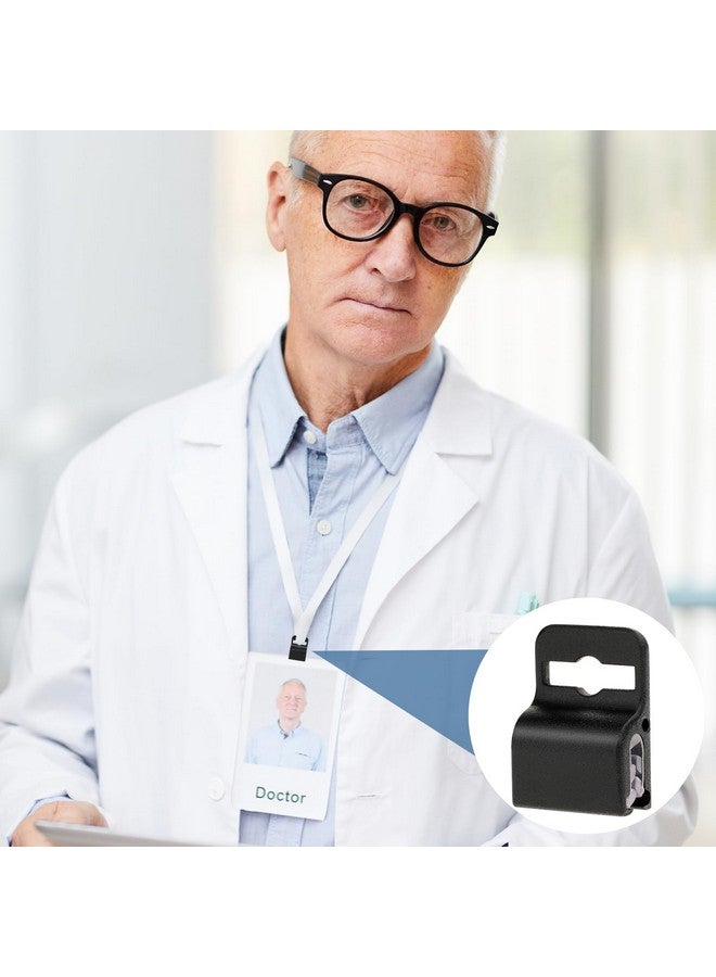 مولين مشابك حامل بطاقات القابض الأسود 10/20 قطعة من البلاستيك حامل بطاقات ممغنطة بطاقة الهوية حامل شارة آمن للسمك القياسي شارة الهوية البطاقة الذكية بطاقة CAC رقاقة ممغنطة (10) - Image 5