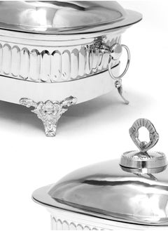 BLACKSTONE Stainless Steel Chafing Dish with Steel Lid  Buffet Warmer for Parties 2L  - Image 3