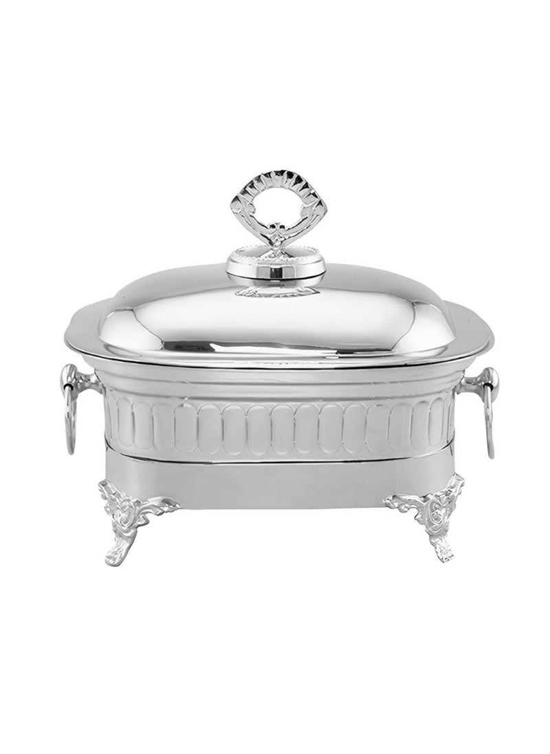 BLACKSTONE Stainless Steel Chafing Dish with Steel Lid  Buffet Warmer for Parties 2L  - Image 1