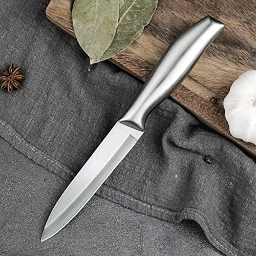 HEXONIQ® Kitchen Knife Set, 9" Paring, 12" Chef, 11.2" Cleaver High Carbon Stainless Steel Ultra Sharp Cooking Knife with Ergonomic Non-Slip Handle, Rustproof, Scratch Resistant, Silver, Pack of 3 - Image 3