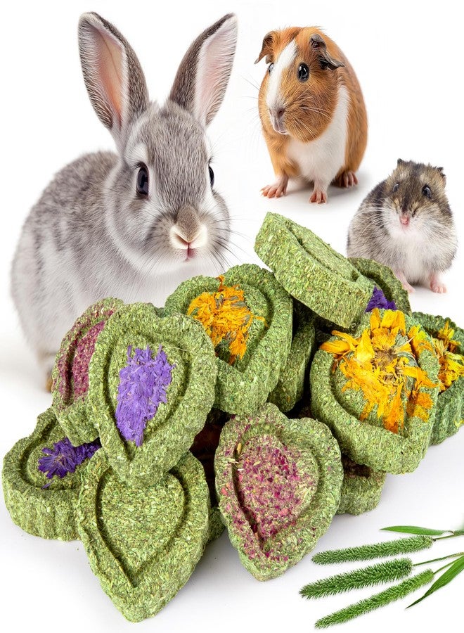 Sofier 16Pcs Timothy Hay Treats - Natural Chews for Teeth - Handmade Rabbit, Chinchilla, Gerbil, Rat, Hamster Toys - Bunny & Guinea Pig - Image 1