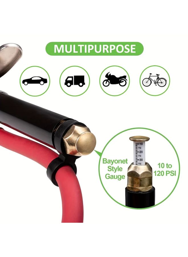 Heavy Duty Tire Pressure Gauge With Inflator Air Chuck And 4 Way Tool - Image 4
