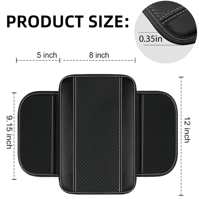 NBTEPEM 6 PCS Car Steering Wheel Cover Set, Microfiber Leather Steering Wheel Covers Universal 14.5-15 inch, Center Console Cover, Seat Belt Cushion, Cup Holder Coaster, Car Accessories Set White - Image 5