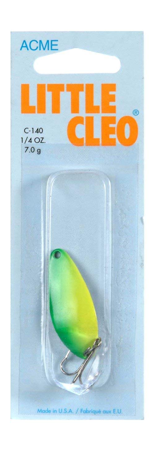 Acme Little Cleo Fishing Terminal Tackle, 1/8-Ounce, Chartreuse Green - Image 2