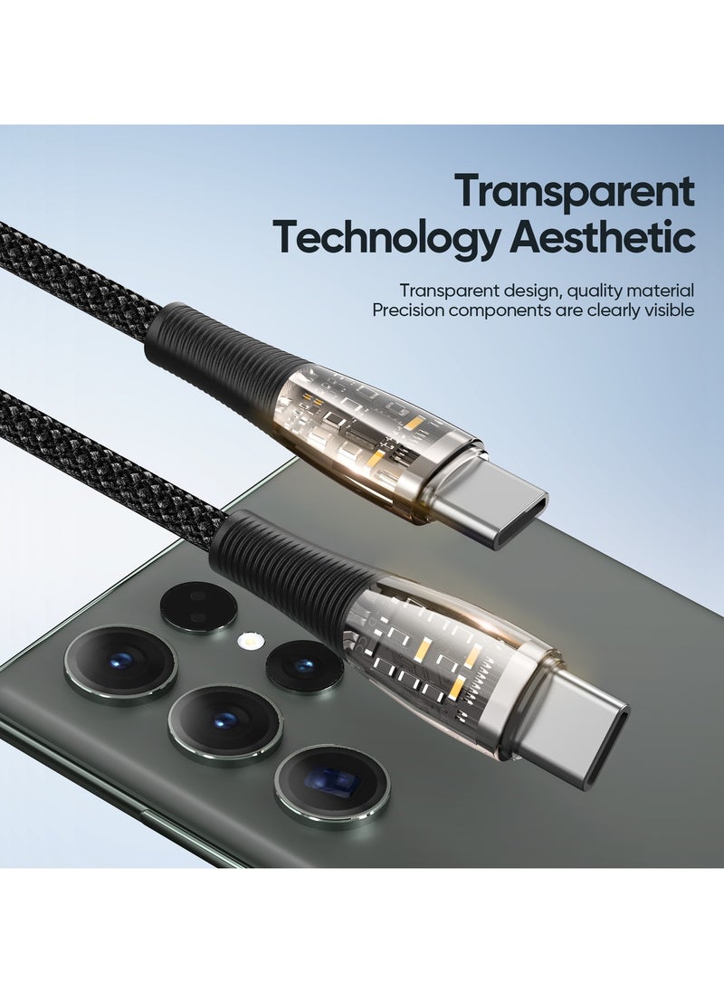 DUZZONA PD65W USB-C to USB-C 1M, Fast Charging Cable, Multi-Protocol Compatible, Suitable for iPhone 15 and Other Type-C Charging Port Devices  - Image 4