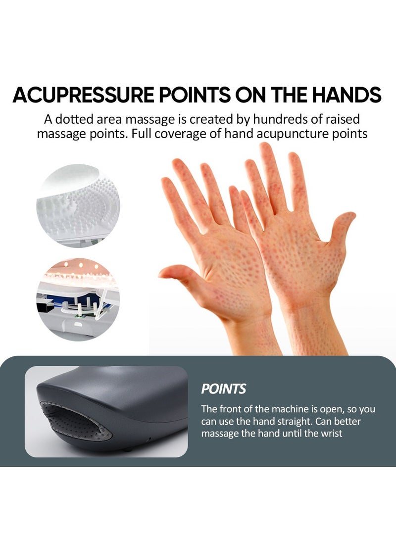 general Hand massager, air bag heating compress, vibrating meridian acupoints, pressing and kneading, palm massager  - Image 4