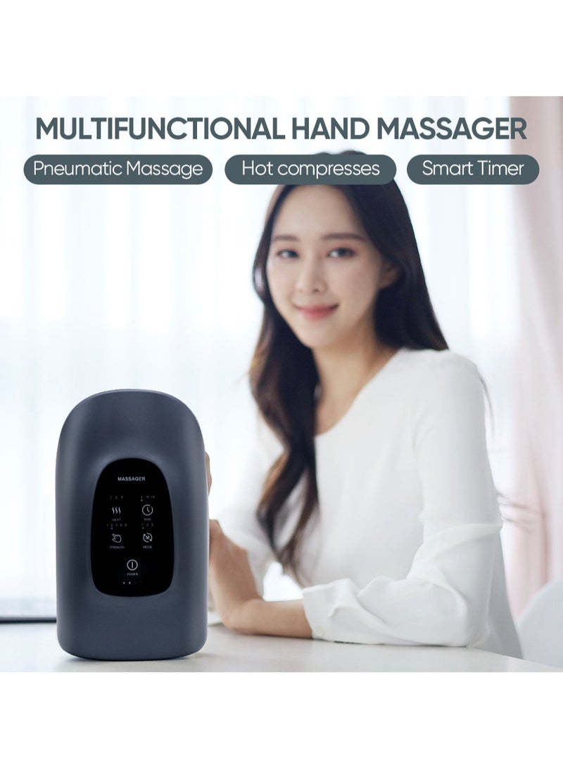 general Hand massager, air bag heating compress, vibrating meridian acupoints, pressing and kneading, palm massager  - Image 2
