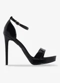 Truffle black patent pu