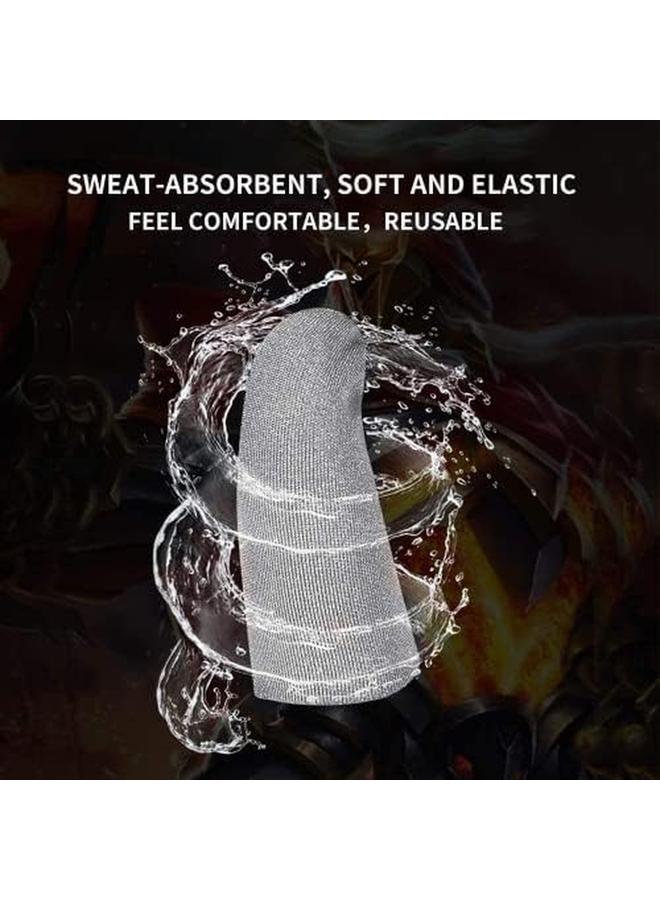 Finger Sleeves For Gaming 8 Pack Mobile Game Finger Sleeve Sets Touch Screen Finger Cot Smooth Thin Anti Sweat Breathable For Mobile Games Compatible With For Iphone Ipad Android Phone And Tablet
