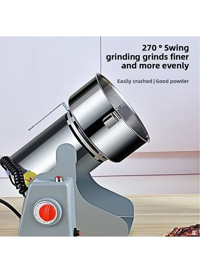 SILVER CREST 2500g Electric Spice Grinder 4500W Heavy-Duty Stainless Steel Grinding Machine, High-Speed Copper Motor with Sharp Blade for Spices, Herbs, Coffee Beans, Cereals, Dry Grains & Fine Powder - Image 2