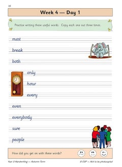 New Ks2 Handwriting Daily Practice Book Year 3 Autumn Term  - Image 5