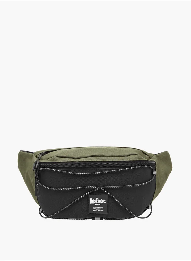 Lee Cooper Men's Logo Applique Waist Bag with Zip Closure