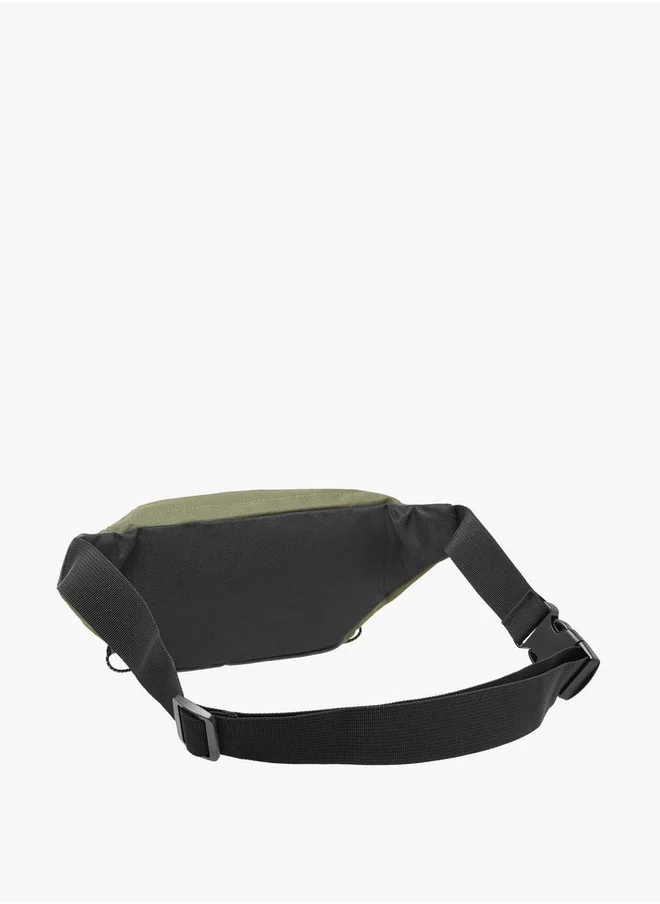 Lee Cooper Men's Logo Applique Waist Bag with Zip Closure