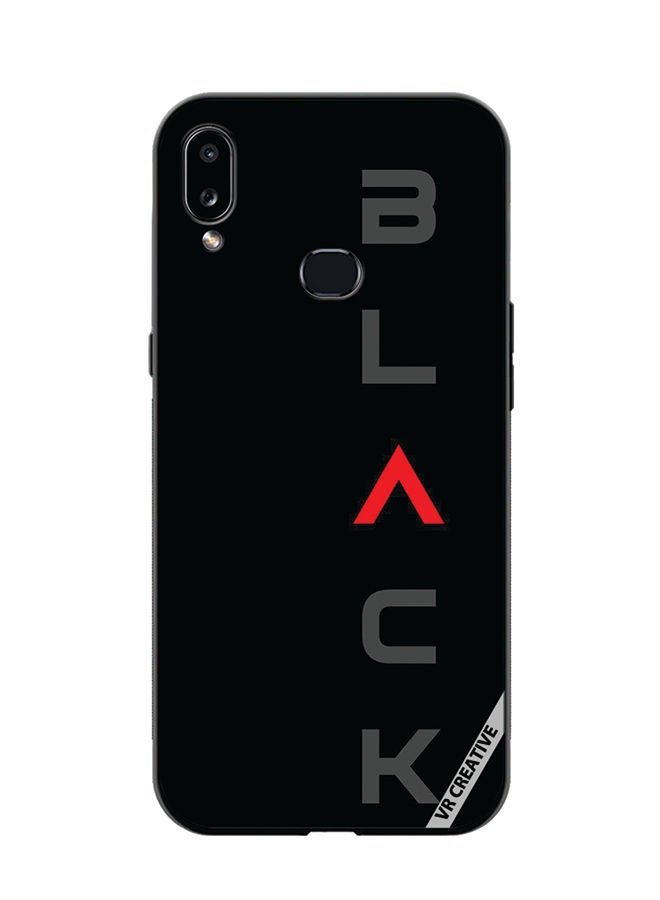 VR CREATIVE Protective Case Cover For Samsung Galaxy A10s Black Design Multicolour - Image 1