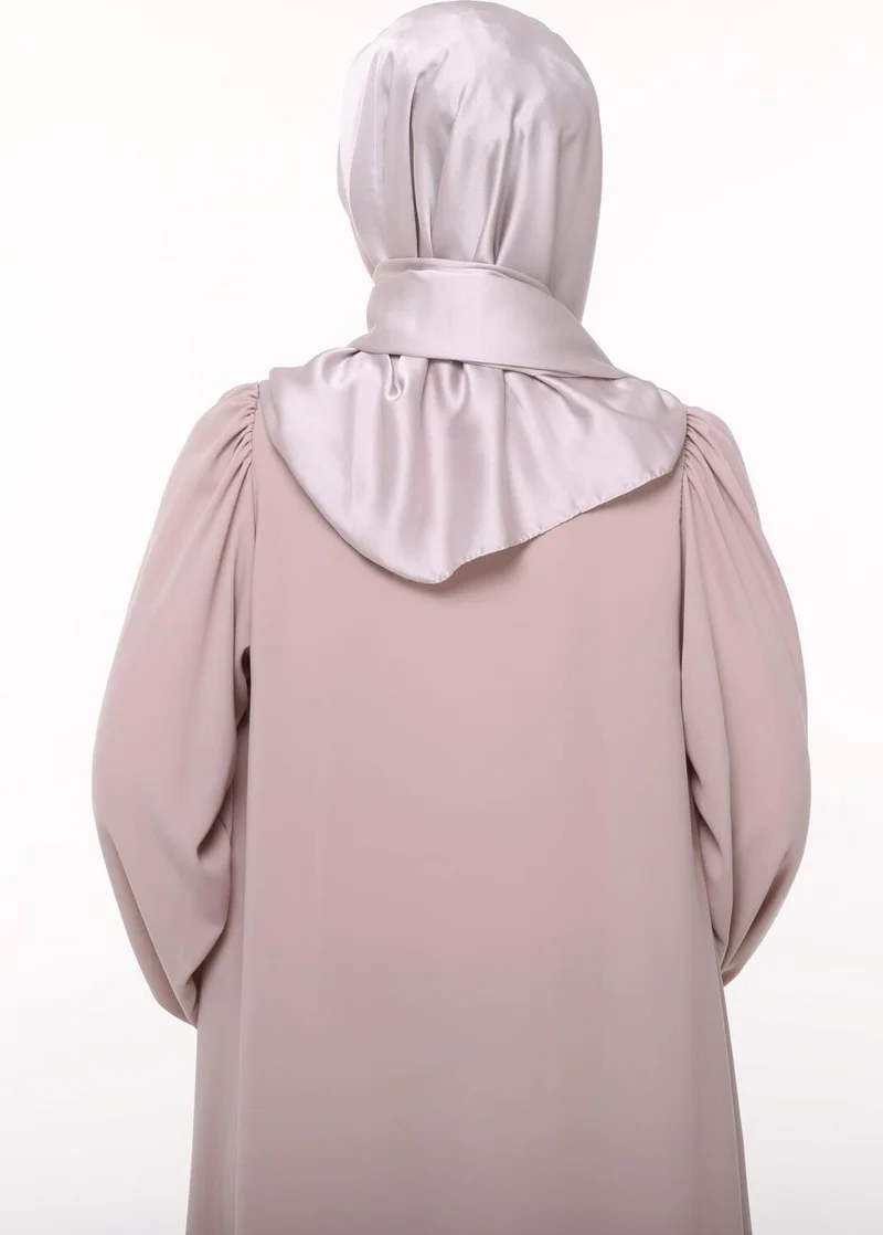 التوبة Women's Plain Crepe Satin Shiny Luxury Evening Dress Shawl