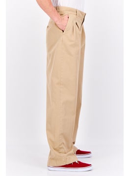 GANT Men Regular Fit Pleated Volume Chino Pant, Dark Khaki  - Image 4