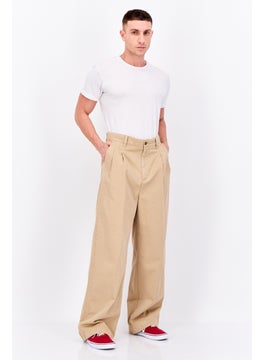 GANT Men Regular Fit Pleated Volume Chino Pant, Dark Khaki  - Image 3