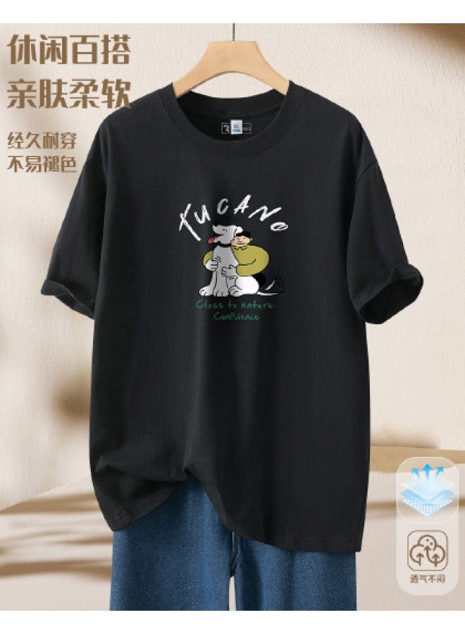 Tucano round Neck Short Sleeve T-shirt - Summer Comfort Knit Breathable Casual Couple Matching Tee - Image 1