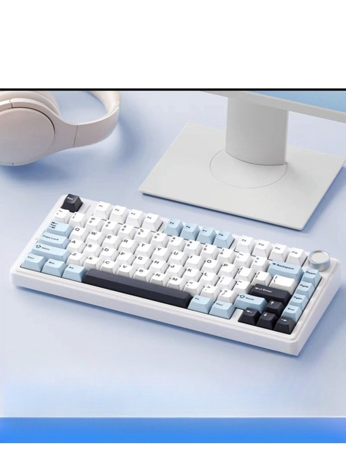 AULA - 80 Key Mechanical Keyboard - Gasket Structure - Full Key Hot Swappable - RGB Lights - Wireless Bluetooth Connection - Gaming Keyboard And Office Keyboard - Image 1