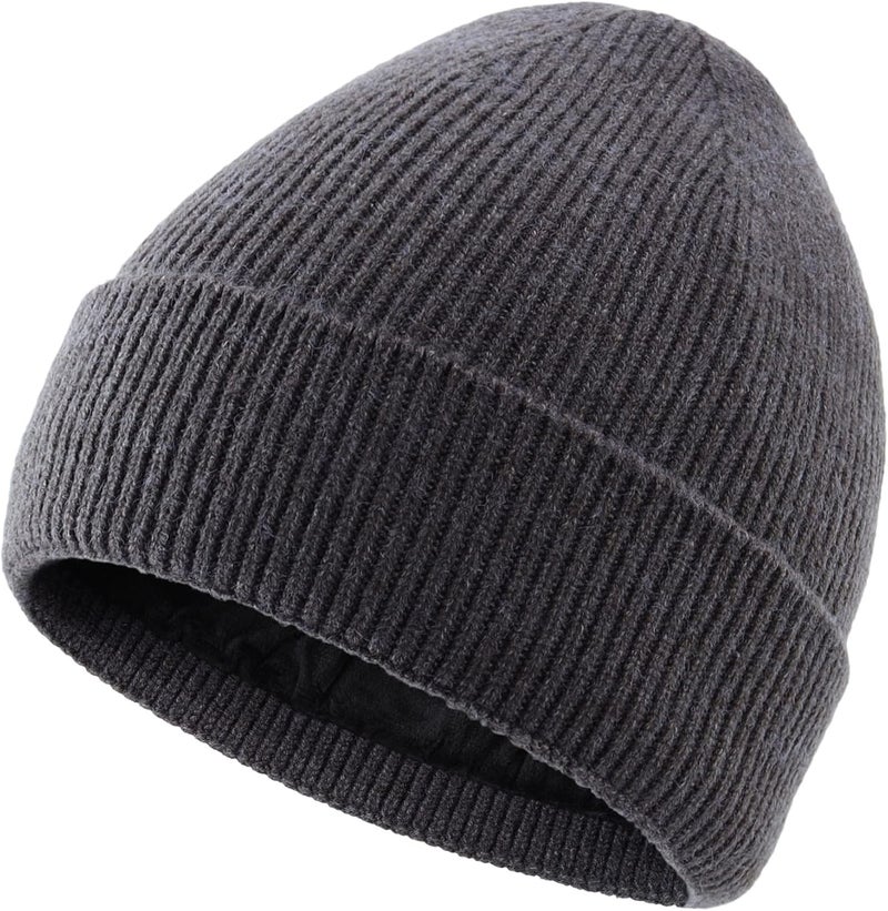 Connectyle Kids Beanie Hat Warm Winter Hats for Boys Girls Fleece Lined Knit Kids Hat for Ages 1-5 - Image 1