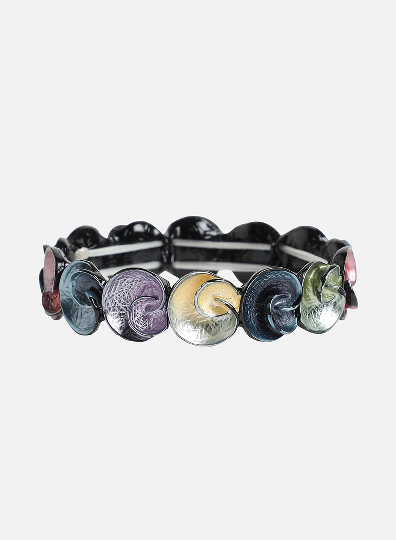 SOHI Metallic Swirl Artificial Bracelet Jewellery - Image 2