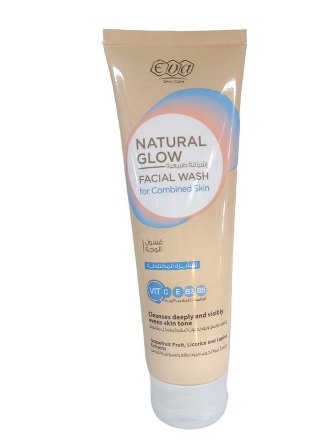 Eva غسول الوجه الطبيعي للبشرة المختلطة 100 مل