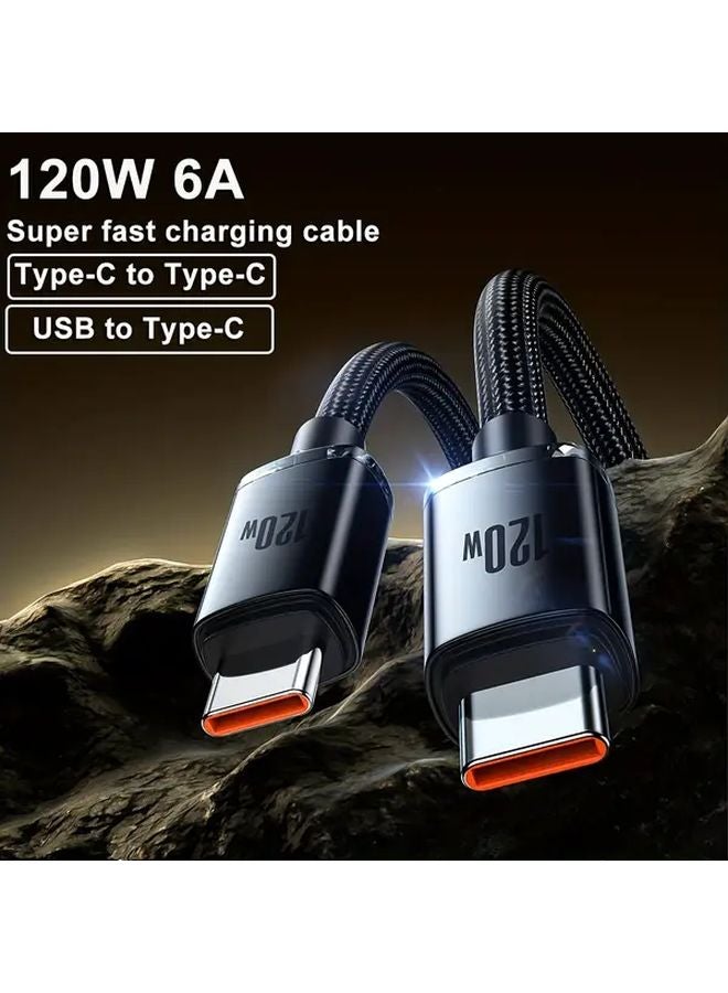 1 5m USB To Type C Fast Charging Cable 120W 6A For Samsung S23 S22 iPad Pro MacBook - Image 5