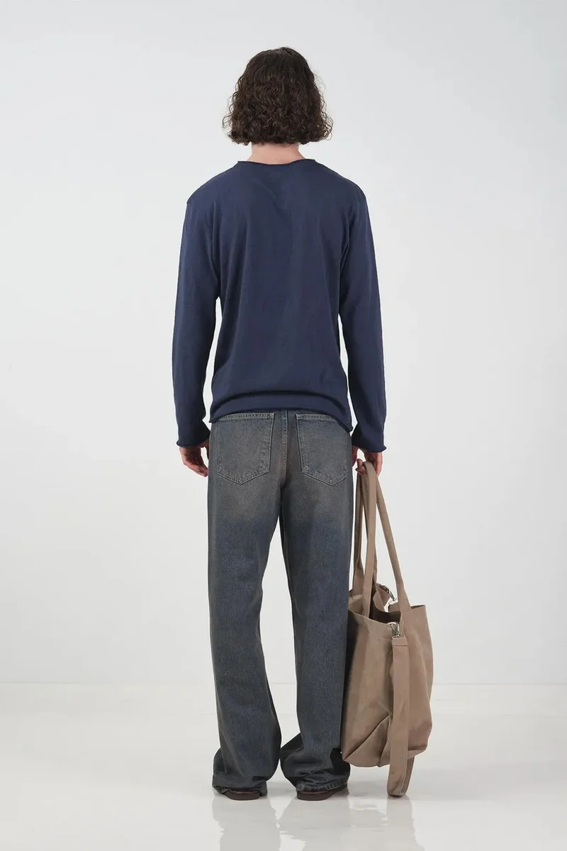 جيستو GIESTO Men's Cotton Long-Sleeve Crew Neck T-Shirt