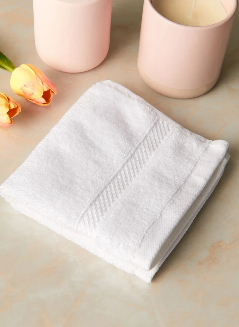 Christy Chroma Face Cloth In White