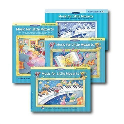 Alfred Music for Little Mozarts Level 3 - Piano Curriculem Set - Lesson Book, Discovery Book, Workbook and Flash Cards Included - Image 2