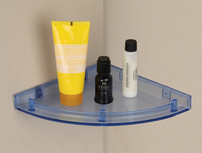 iSTAR Blue Acrylic Corner Shelf/Wall Stand/Bathroom Shelf/Wall Shelf/Wall Rack/Bathroom Rack/Kitchen Shelf/Bathroom Accessories Acrylic Wall Shelf 10 x 10 inch (Number of Shelves - 1, Blue) - Image 4