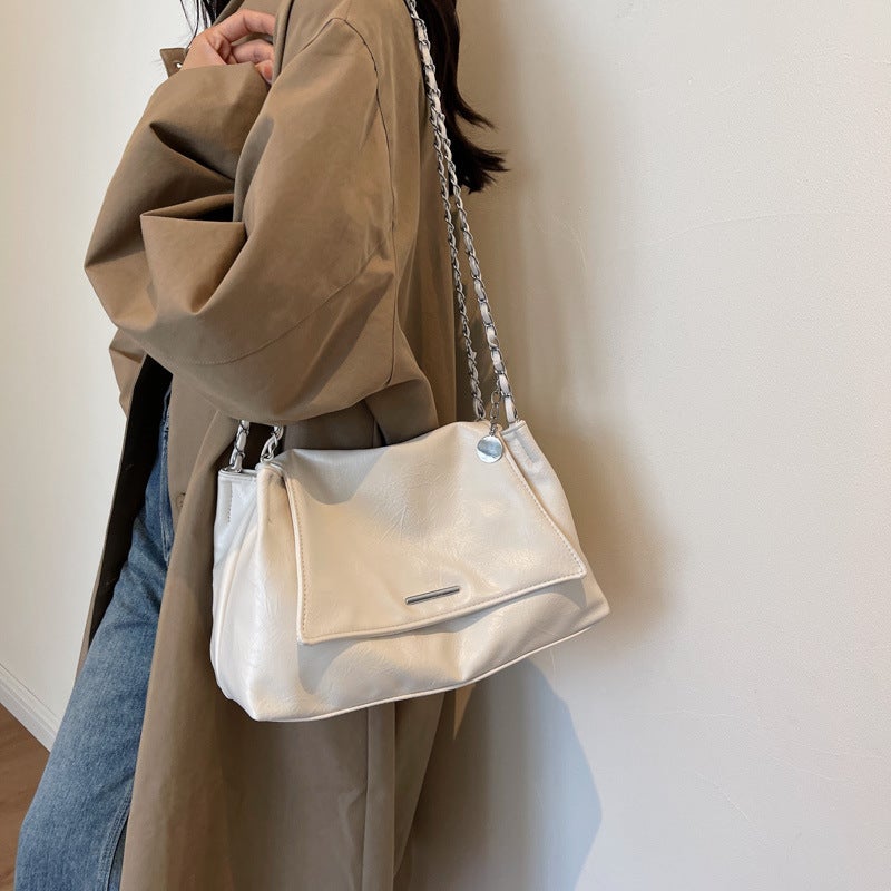 Large Capacity Bag Women''s New Fashion High-end Shoulder Bag All-match Commuter Chain Underarm Bag - Image 3