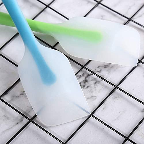 PUTHAK Silicone Spatula Heat Resistant Flexible Spatula 450F with Stainless Steel Core - Food Grade Premium Good Grip Kitchen Utensils - Seamless, Heavy Duty, BPA Free, Dishwasher Safe (Pack of 4) - Image 3