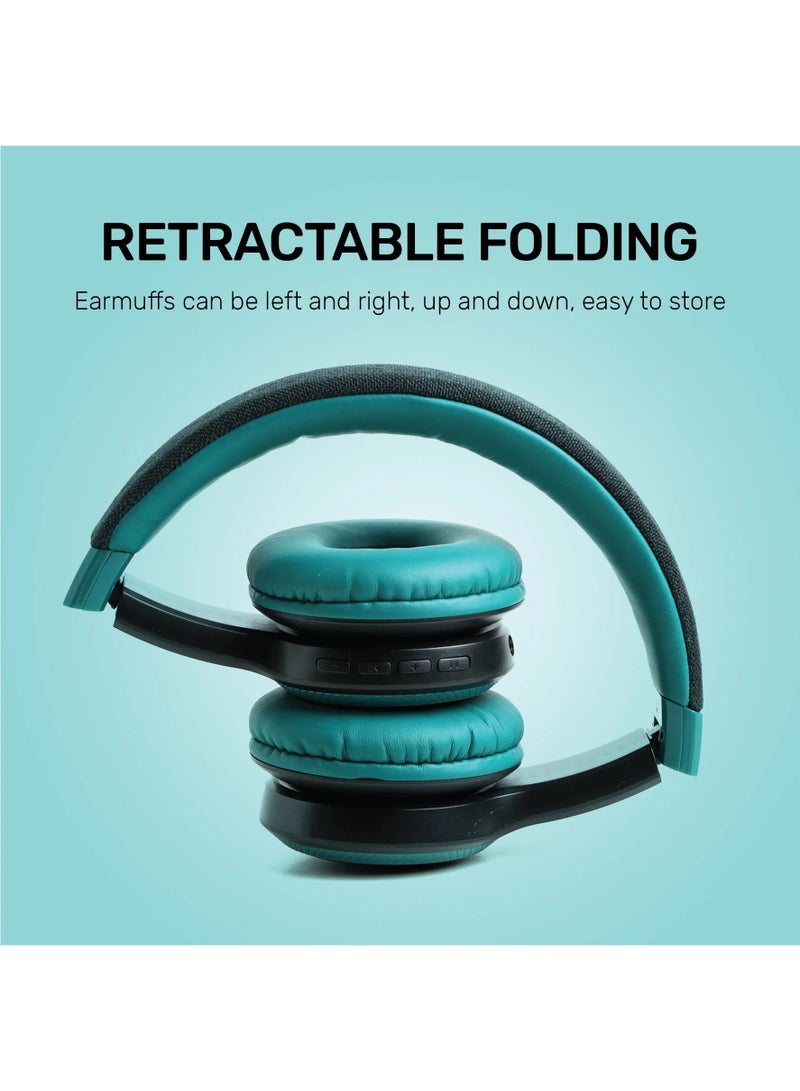 أريزون سماعات رأس لاسلكية Arizon AH-9 بتقنية بلوتوث 5.3 مع 6 أوضاع معادل صوت وإلغاء ضوضاء ستيريو عالية الدقة - Image 2