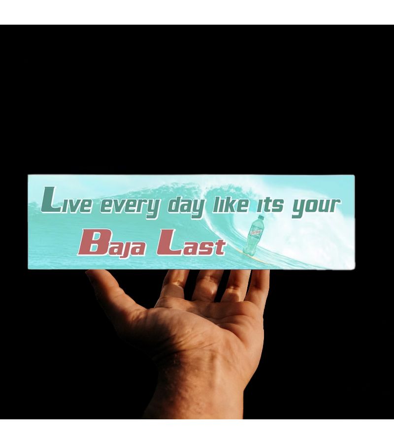 2pcs Baja Last Vinyl Decal Self Adhesive Semi Matte Moire Pattern For Living - Image 1