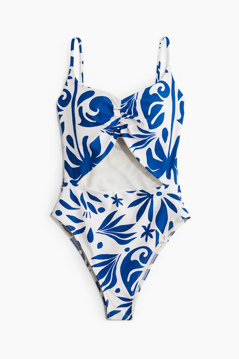 H&M Padded-cup High-leg Swimsuit