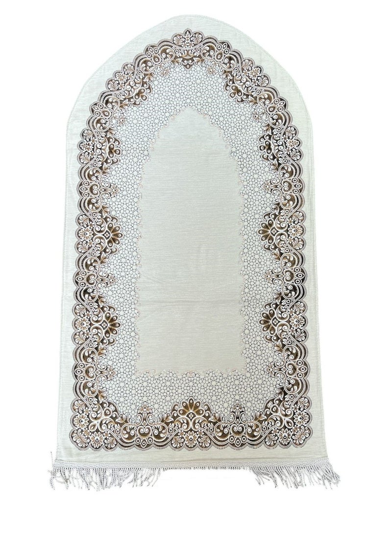 Sky Shine Ultra Soft Foam Padded Prayer Mat – Luxury Anti-Slip Sajjadah for Men & Women | Thick, Comfortable, Foldable Islamic Prayer Rug – Model 7002 - Image 1
