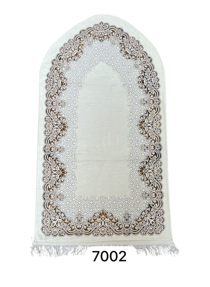Sky Shine Ultra Soft Foam Padded Prayer Mat – Luxury Anti-Slip Sajjadah for Men & Women | Thick, Comfortable, Foldable Islamic Prayer Rug – Model 7002 - Image 2