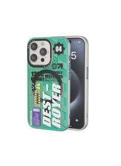 Mezone Destroyer iPhone 14 MagSafe Case, Shockproof & Anti-Yellowing Phone Case Reinforced Corners with Airguard, Green  - Image 1