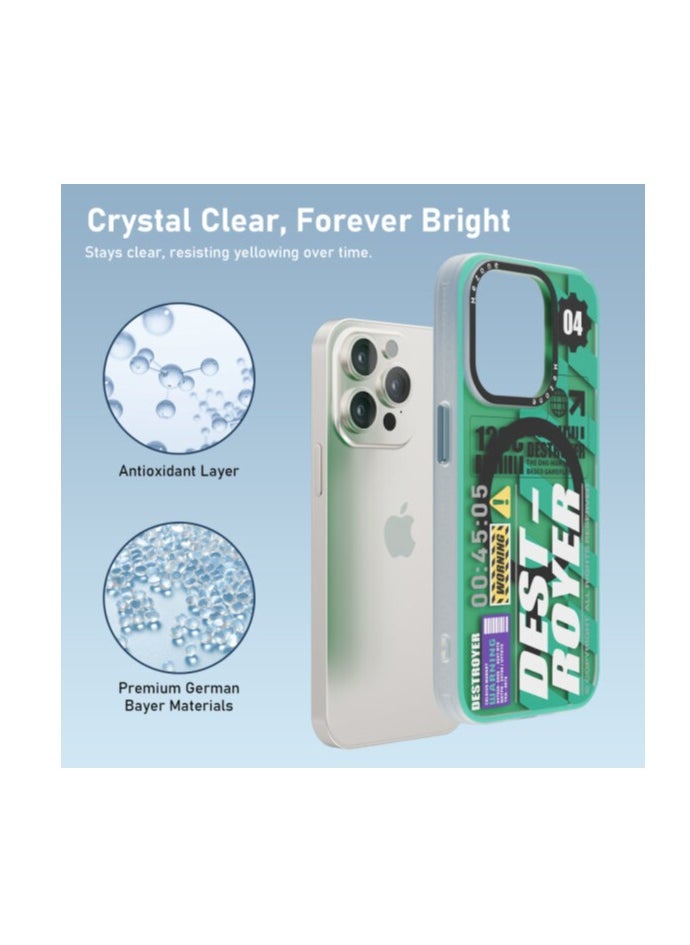 Destroyer iPhone 14 MagSafe Case, Shockproof & Anti-Yellowing Phone Case Reinforced Corners with Airguard, Green - pzsku/ZC086A7C44C9A2FEBCA71Z/45/_/1718111537/f7673ef4-d984-45b0-bd85-4dc72c1d10f0