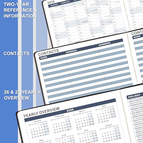 Poluma 2026 Weekly Appointment Book & Planner - Daily Hourly Planner 2026 with 15-Minute Interval, January 2026 - December 2026, 8.5" x 11", Achieve Your Goals & Improve Productivity - Black - Image 5