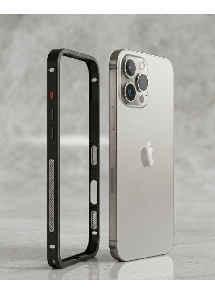 جراب حماية من سبائك الألومنيوم المستخدمة في صناعة الطائرات لهاتف iPhone 16/17 Pro Series - مقاوم للصدمات، ومُبدد للحرارة، ويحمي العدسة - Image 1