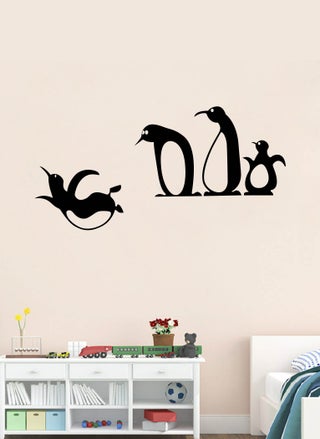 3 Penguins Watching 1 Penguin Trip Wall Decal - Wall Arts Home Décor - Wall Sticker, 70x35 cm by Spoil Your Wall - pzsku/ZC086E12062EF26031758Z/45/_/1696241430/25f27afa-24a7-48b6-aa3b-8a8a092b76d6
