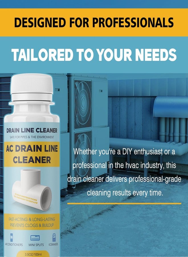 LIIZOUSUDA 4 Pack A/C Condensate Drain Line Cleaner - Prevents Odors & Water Damage - Air Conditioner Drain Lines Solution for Pipes Systems - Fast Acting & Long Lasting - 16 oz - Image 5