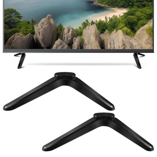 DOITOOL TV Stand Legs, 2 Pack Universal TV Feet Replacement with Screws for Screens Up to 32-55 inches - Easy Installation - Image 1