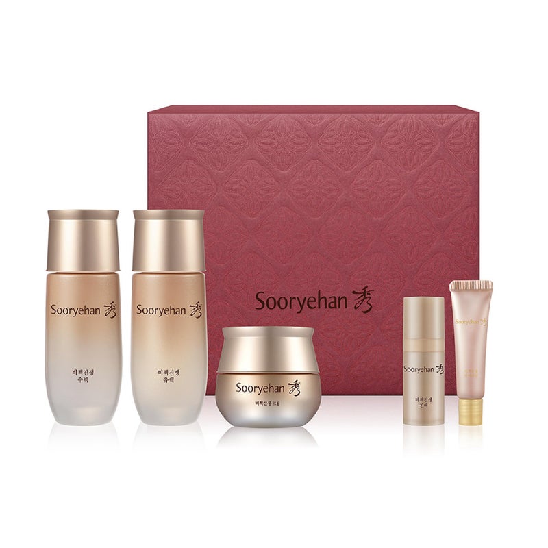 Sooryehan Bichaek TrueRejuvenating Skincare gift Set 206 ml697 fl oz Radiant and Firm Skin Skin Elasticity by LG Beauty Korean Panax Ginseng Korean Medicine Extracts - Image 2