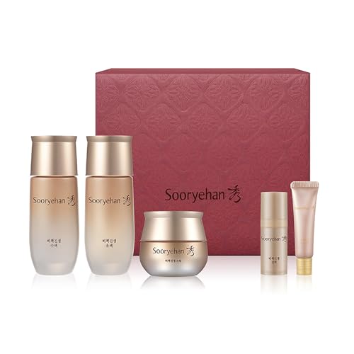 Sooryehan Bichaek TrueRejuvenating Skincare gift Set 206 ml697 fl oz Radiant and Firm Skin Skin Elasticity by LG Beauty Korean Panax Ginseng Korean Medicine Extracts - Image 1