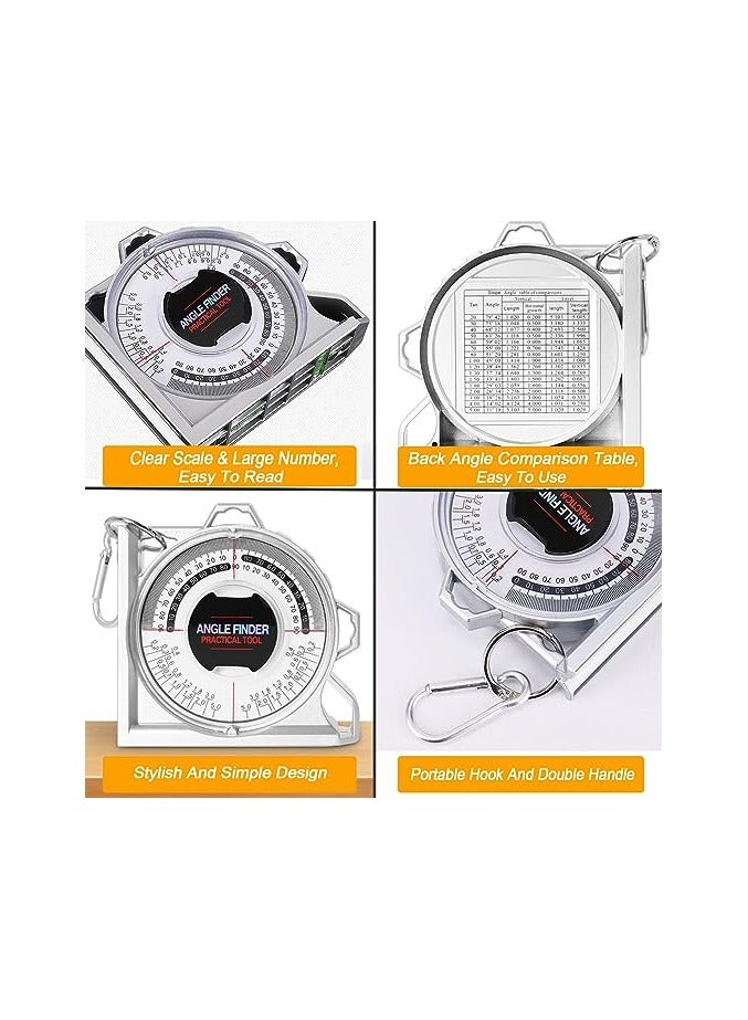SOLARAE مقياس الزاوية للاستخدام المنزلي والصناعي، كاشف الزاوية، كاشف الزاوية المغناطيسي، أداة قياس الزاوية، مقياس مستوى الميل، محدد الميل، مقياس الزاوية الهندسي لمشاريع الهندسة المدنية - Image 3