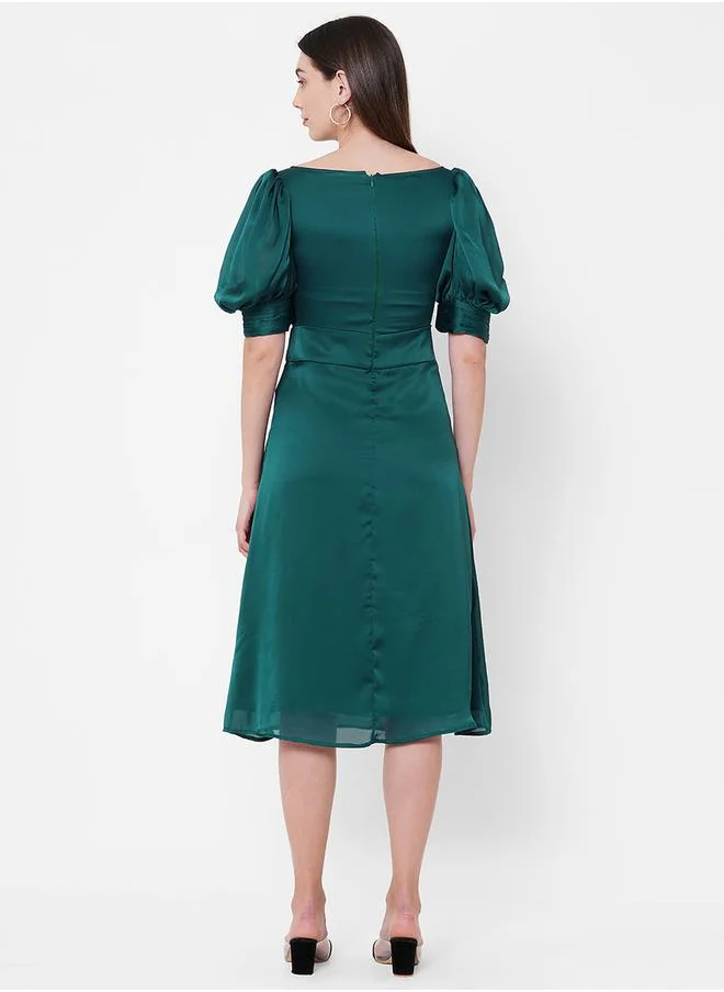 Mish Satin Puff Dress