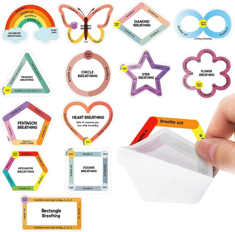 Breathing Sensory Stickers Set for Kids